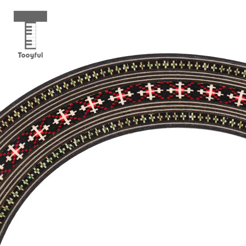 Tooyful 41'' Guitar Sound Hole Decal Soundhole Sticker Circle for Acoustic Guitar 3x