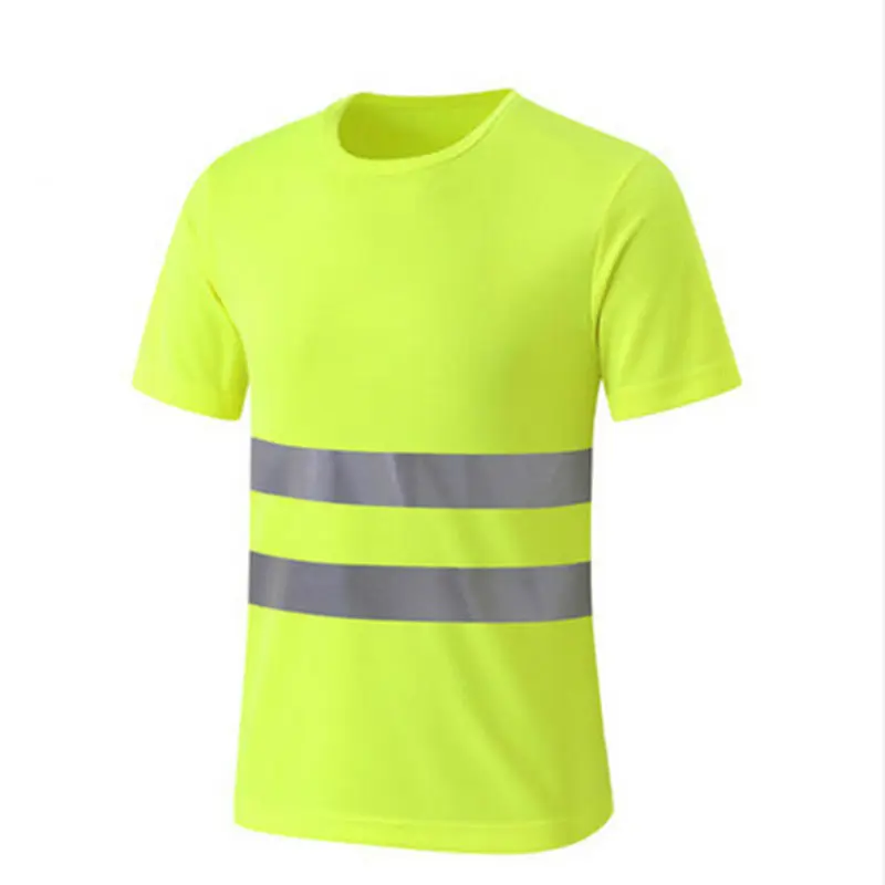 

Reflective Crew Hi Vis Safety Short Sleeve Viz Visibility Shirt Neck T-Shirt
