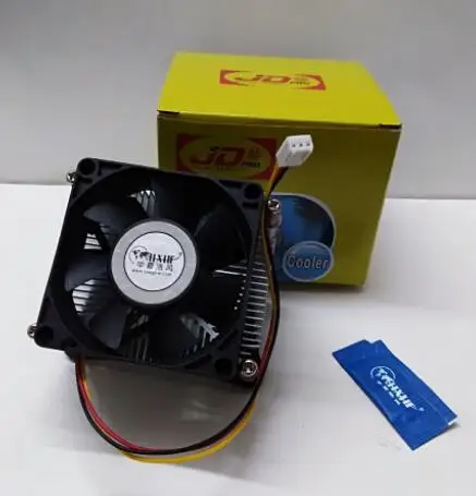 Ventilador Silencioso Cpu com Silicone Radiador 3pin Refrigerador para Soquete 478 p4 cd Original Novo 70 mm - Imagem 3