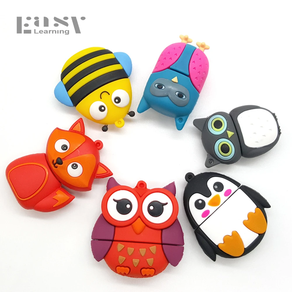 USB 2.0 флешка Новый Игрушки Мультфильм Флэш Накопители флешки 4 ГБ 8 16 32 64 Г Pen Drive