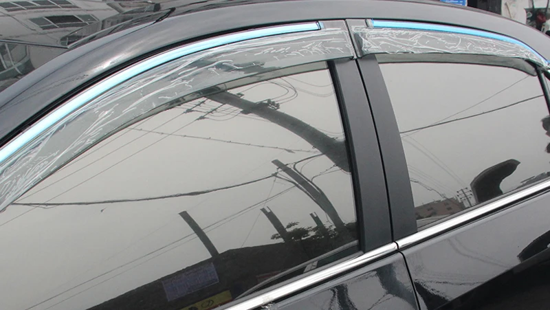 Для Toyota Corolla E170 седан 2013 Окно Visor дождь солнцезащитный козырек охранник отражающая отделка 4 шт. стайлинга автомобилей
