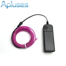 3 м неоновый светильник Танцевальная вечеринка Декор Светильник неоновый светодиодный светильник Гибкая EL трос Трубка Водонепроницаемый Светодиодные ленты с контроллером