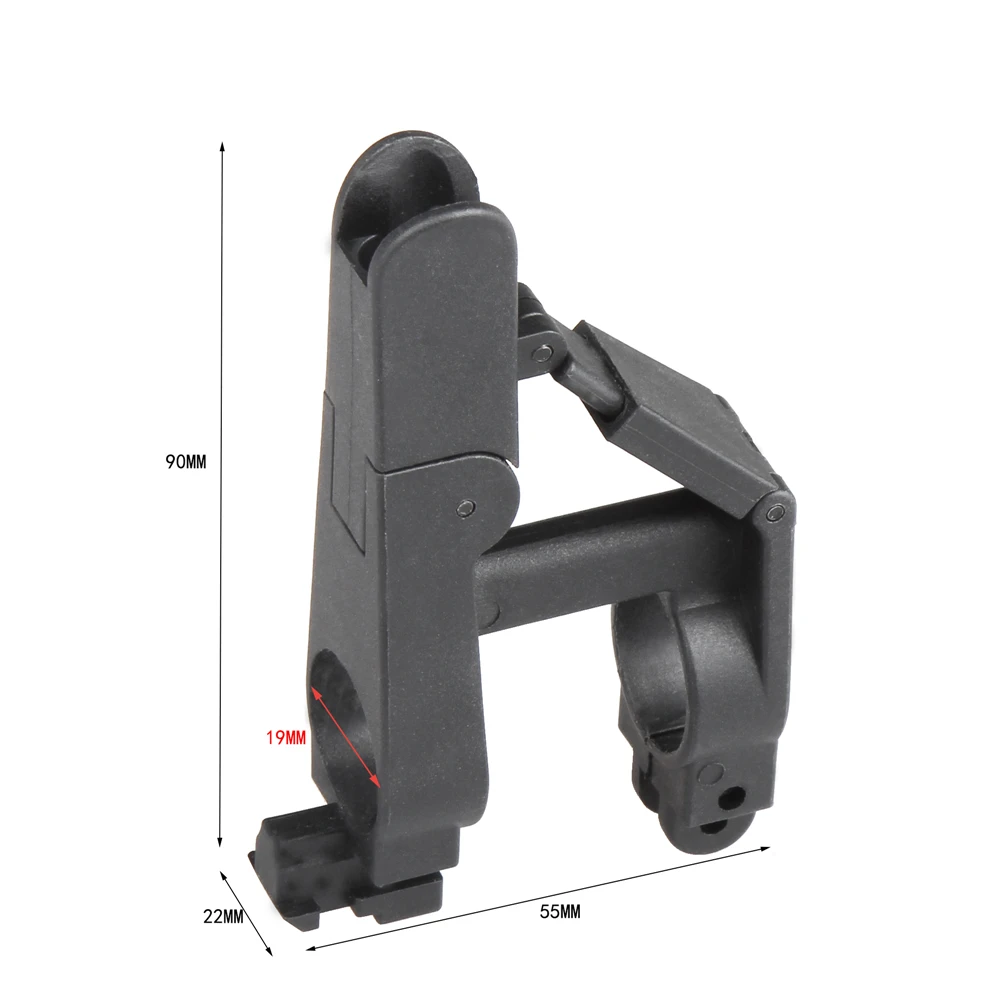Worker Mod Folding Front Triangle Sight for Nerf Worker Extend Barrel Modify Toy 2