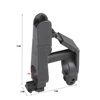 Worker Mod Folding Front Triangle Sight for Nerf Worker Extend Barrel Modify Toy 2