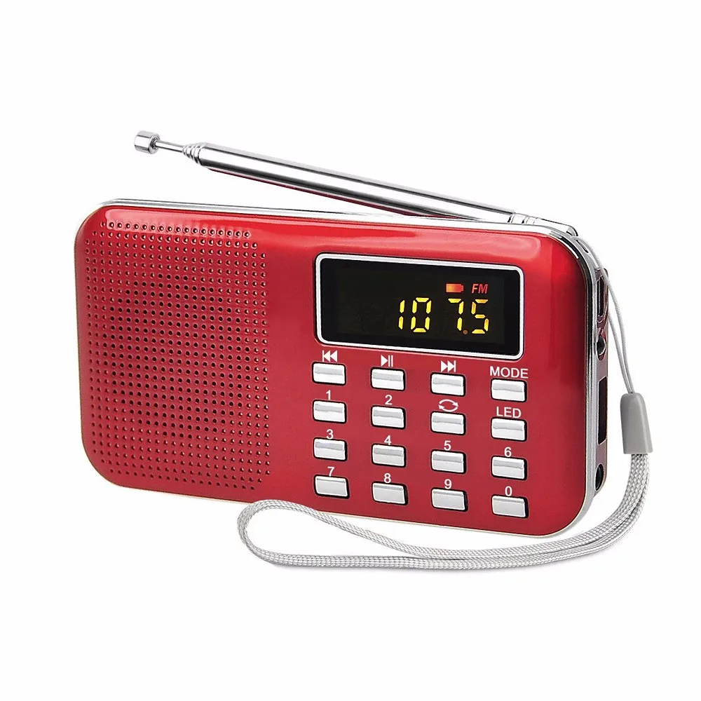 Aliexpress.com : Buy Mini Portable LCD Digital FM Radio Speaker USB TF Card Multifunctional 