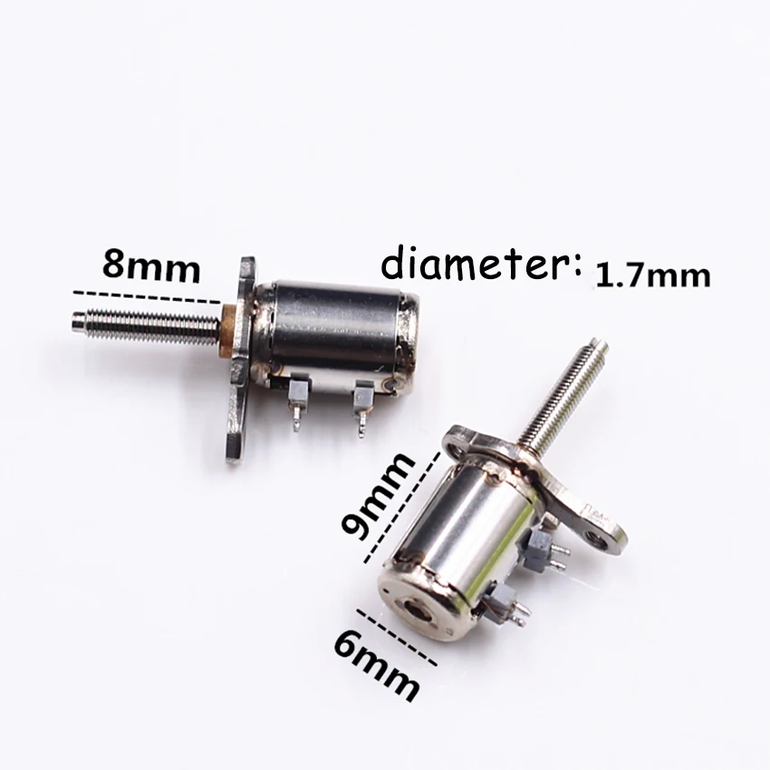 

9*6mm Micro DC stepping motor Two-phase four-wire 8mm screw rod Long axis stepper motor electric machinery