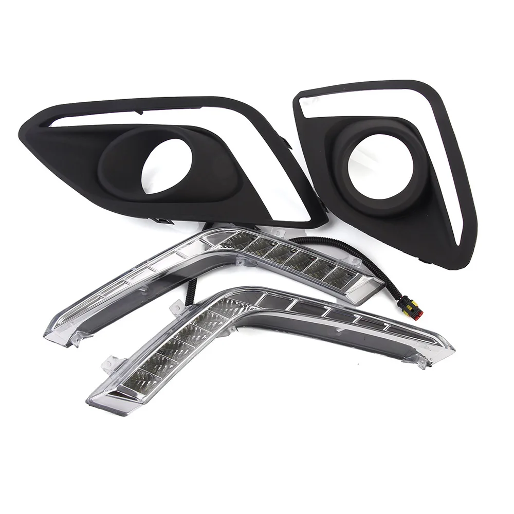 

NOVSIGHT Auto Car LED DRL White Driving Daytime Running Lights Fog Lamp White for Suzuki Swift 2014-2016 D25