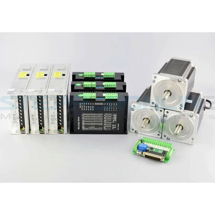 

3 Axis CNC Kit 13Nm(1841oz.in) Nema 34 Stepper Motor & MA860H Driver CNC Plasma Laser Lathe