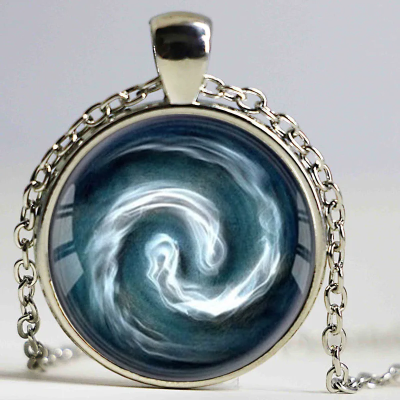 Avatar the Last Air Bender Pendant Air Nomad Necklace Glass Cabochon Round Dome Necklace