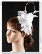 17 colors artistic sinamay feather material fascinator photographic studio headpiece bar hat suit for all season