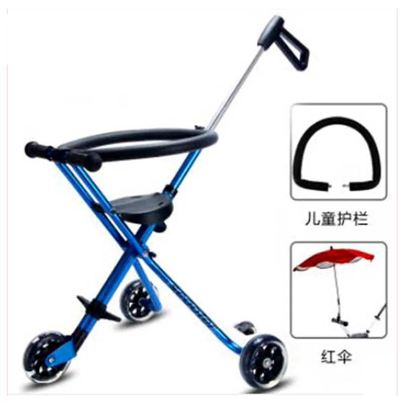 

Lightweight Toddle Kids Child Portable Tricycle Stroller Light Baby Carriage Travel Folding Pram Buggy Three Wheels Pushchair