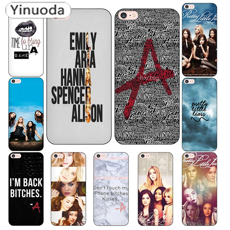 

Yinuoda Pretty Little Liars Lucy Hale Black Soft TPU Coque Shell Phone Case for Apple iPhone 8 7 6 6S Plus X 5 5S SE Cover