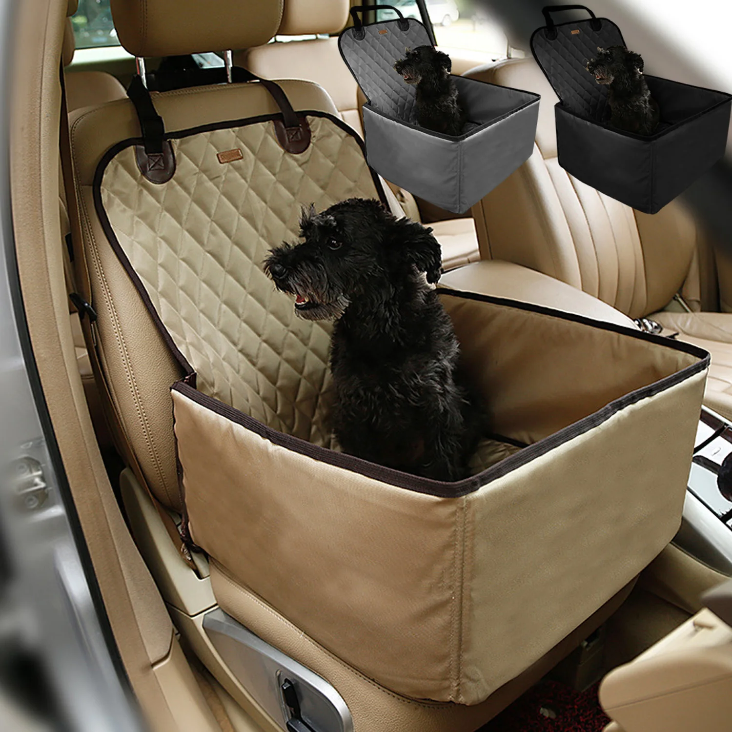 

Behogar Nylon Waterproof Travel 2 in 1 Carrier For Dogs Folding Thick Pet Cat Dog Car Booster Seat Cover Outdoor Pet Bag Hammock