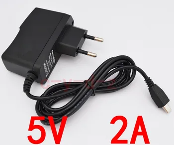 

50PCS High quality 5V 2A V8 EU plug Micro USB Charger Charging Adapter Power Supply 2000mA For Raspberry Pi