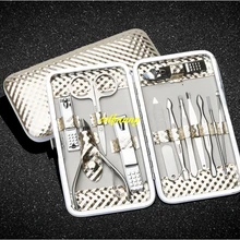 20 комплектов 12 в 1 Набор для маникюра и педикюра из нержавеющей стали Комплекты клиперов для ногтей кусачки зажим для свадебной вечеринки подарок