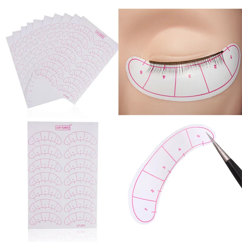 

7pairs/pack Paper Patches 3D Eyelash Under Eye Pads Lash Eyelash Extension Paper Patches Eye Tips Sticker Wraps Make Up Tools