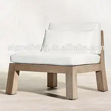 Новое прибытие Элегантный дизайн любую погоду уличная мебель Роскошная Тиковая Массивная древесина низкий боковой стул