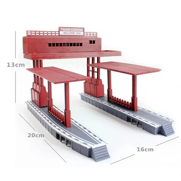 

D511 Tmas electric rail train toys general track scene accessories (station)