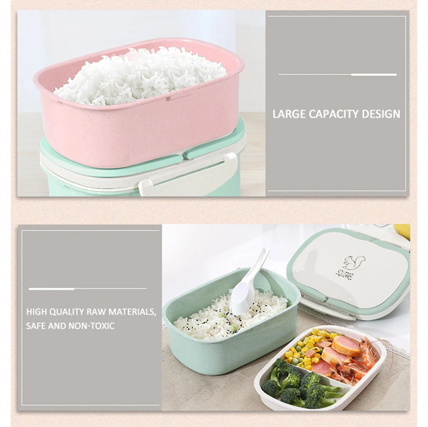 ซ อ Taolishi Lb20170 Plastic Microwave Lunch Box 2 Layer Portable Microwave Lunch Box 2 Layer Portable
