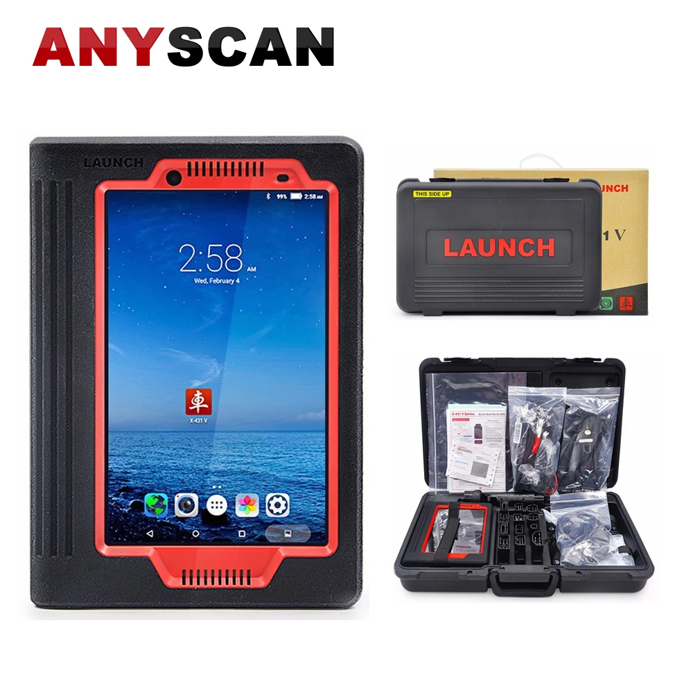 

Original Launch X431 V 8'' Tablet Wifi/Bluetooth Car Diagnostic Tool Wireless OBD2 Full System Pad Scanner 2 Years Free Update