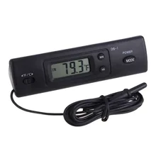 Car Digital Thermometer DS-1 with Two Probes Temperature Measuring Tools Battery Powered #LO