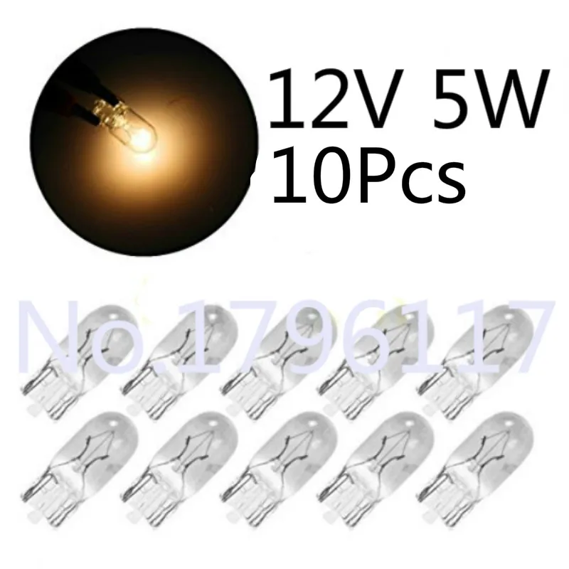 10x T10 W5W 194 501 4300K 5W 12V автомобильный светильник на танкетке чистый источник