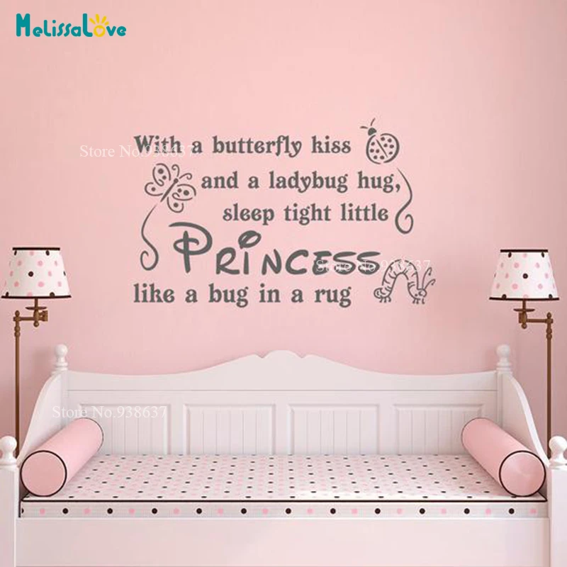 MY LITTLE PRINCESS GIRL ROOM wall sticker QUOTE children decal 