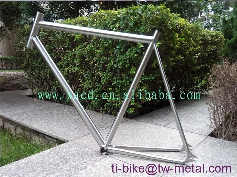 Titanium Track Bicycle Frame with Hand brush finished China made