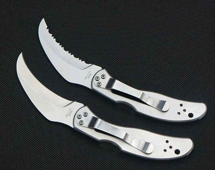 New C07 Series C08 Multifunction Folding Knife VG-10 Blade All Steel Handle Outdoor Pocket Folding Knife 59HRC