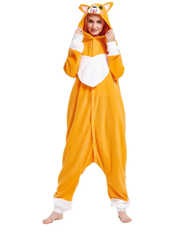 

Unisex Welsh Corgi Dog Halloween Cosplay Costume Kigurumi Pajamas Christmas Gift
