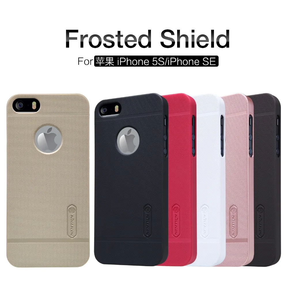  Case for Apple iPhone 5 5S SE Original NILLKIN Frosted Shield Cover + Screen Film + Registered Air Mail 