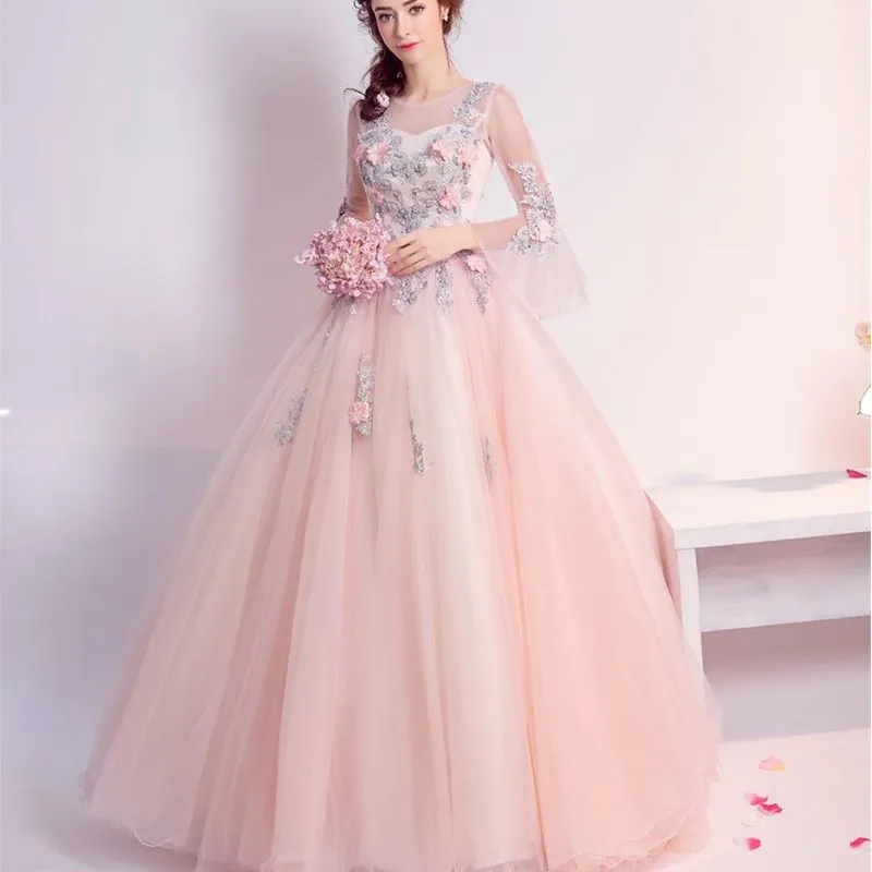 Ruthshen бальное платье платья для Quinceanera с цветочной аппликацией бусины сладкие