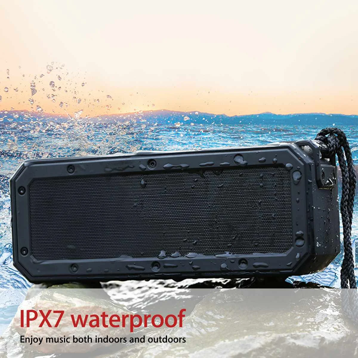 40W bluetooth 5.0 Speaker Column Portable Speaker IPX7 Waterproof Subwoofer with 360 Stereo Sound Outdoor Speakers Boombox 40W bluetooth 5.0 Speaker Column Portable Speaker IPX7 Waterproof Subwoofer with 360 Stereo Sound Outdoor Speakers Boombox