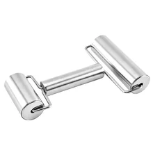Stainless Steel Rolling Pin Multifunction Double-head Roller Kitchen Baking Tools for Fondant Cookie Pastry Dough