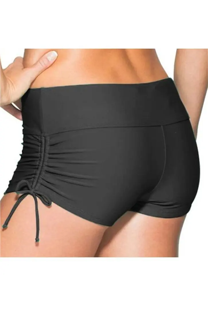black swimming shorts ladies