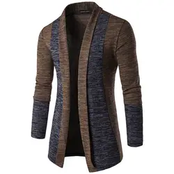 Bigsweety Новая Мода Осень Марка-Костюмы кардиган мужской высокое качество хлопковый свитер Для мужчин Повседневное вязаная верхняя одежда с