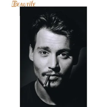 

New Arrive Custom Johnny Depp Canvas Silk Poster for Home Decor Custom Print Cloth Fabric Wall Poster Custom Canvas Poster