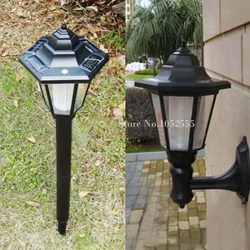 

European Style Solar Powered 65cm LED Light Waterproof Garden Road Path Lawn Floor Lamp Ground Lamp Wall Lamp Outdoor Lights K59