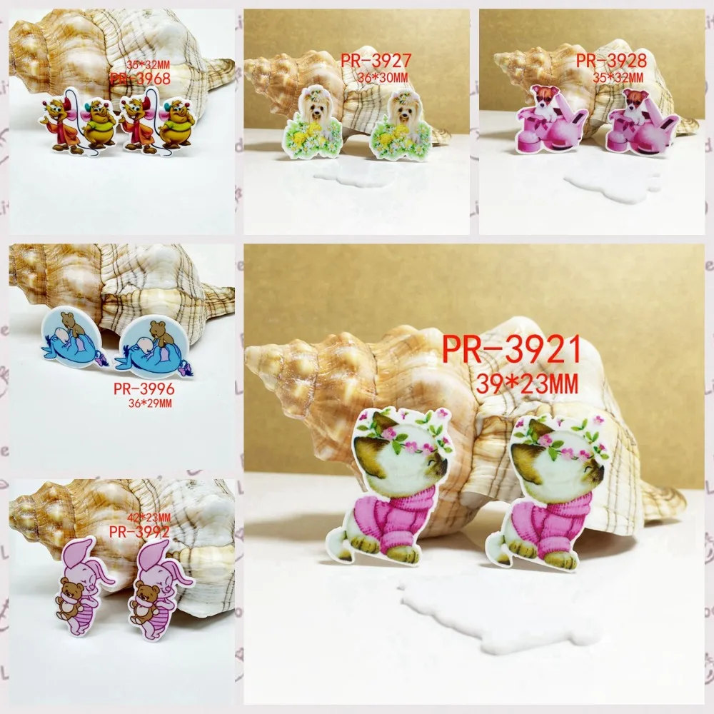 

DIY Craft Supplies cartoon character flat back planar resin 30 pieces.