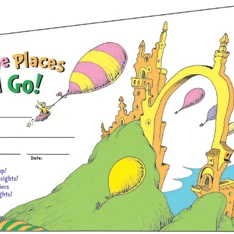 Eureka EU-843197 Seuss-Oh The Places Youll Go Recognition Awards (1)