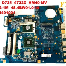 Оригинальная материнская плата для ноутбука ACER D525 D725 4732Z HM40-MV 08242-1M 48.4BW01.01M MBN4401001 протестированная хорошая 40