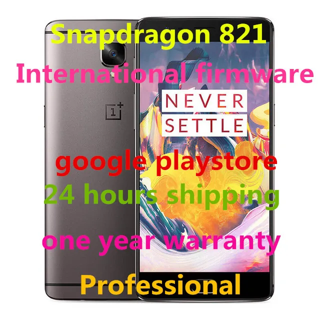 Oneplus 3 T A3010 LTE 4 Г Мобильный Телефон Snapdragon 821 5.5 "Android 6.0 Смартфон 6 ГБ RAM 64 ГБ/128 Г ROM 16MP Отпечатков Пальцев NFC