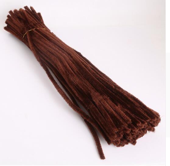 Chenille Stems Pipe Cleaners Children Kids Plush Educational Toy Crafts Colorful Pipe Cleaner Toys Handmade DIY Craft 100pcs