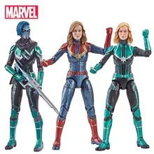 Figurines d'action Marvel Avengers Endgame legend, capitaine Marvel, tête interchangeable, en PVC, poupées à collectionner, jouet pour enfants
