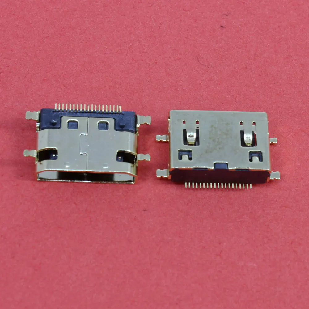 ChengHaoRan 1 шт. золотое покрытие 19P мини HDMI гнездо типа C с SMD фиксированными ножками|mini