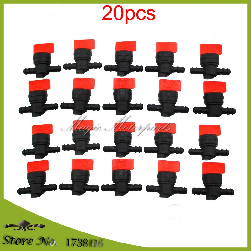 20 шт 8 мм встроенный Топливный Газ запорный клапан Petock подходит для 1/" ID топливной линии Suzuki Kawasaki ДЛЯ Briggs& Stratton 494768 698183