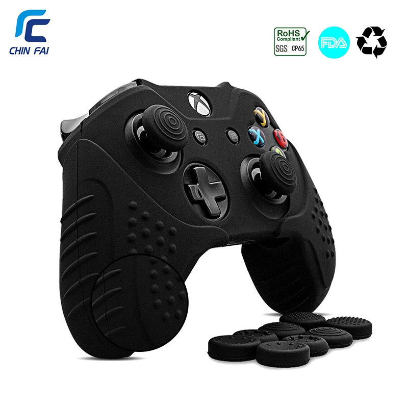 

Chinfai Silicone Case for Microsoft Xbox One Anti-slip Protective Skin Xbox one X Controller Case for Xbox One S with Thumb Grip