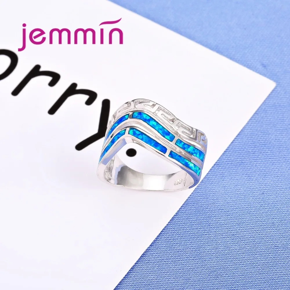 Выдалбливают Ретро 925 пробы Серебряные вечерние кольца для женщин тонкой помолвки обещания палец кольцо ювелирные изделия День святого Валентина