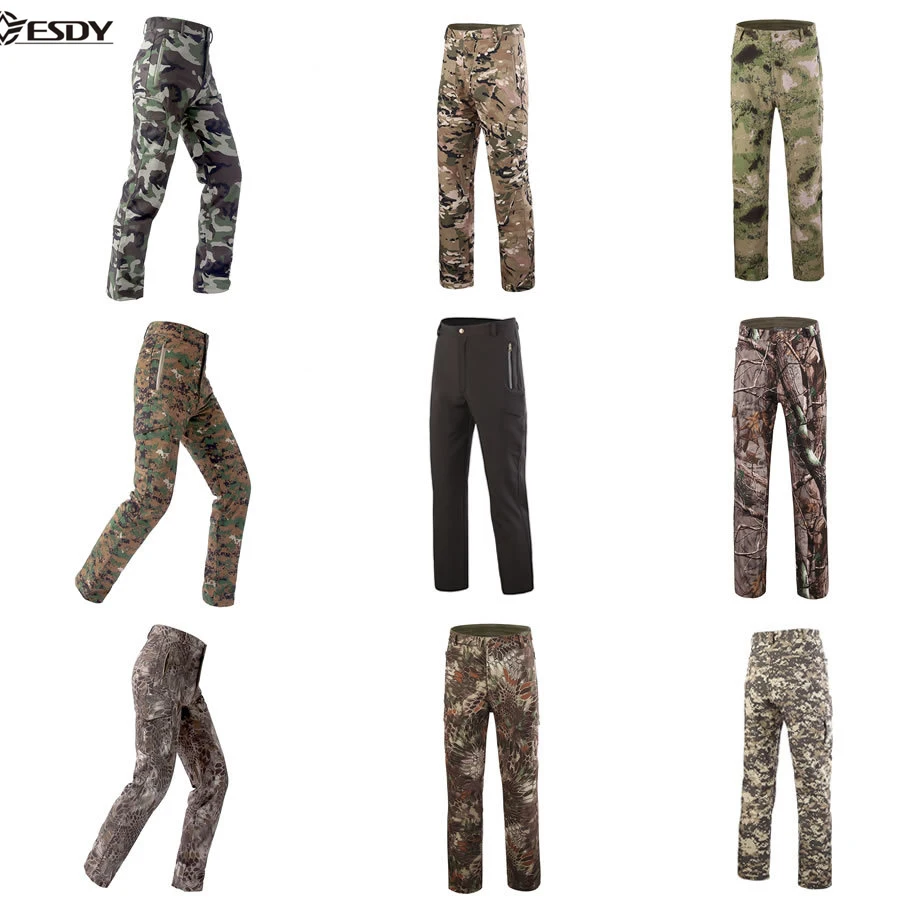2018 invierno hombres pantalones de senderismo al aire libre Softshell Trekking pantalones de lana impermeable a prueba de viento térmico para Camping esquí escalada 2018 invierno hombres pantalones de senderismo al aire libre Softshell Trekking pantalones de lana impermeable a prueba de viento térmico para Camping esquí escalada