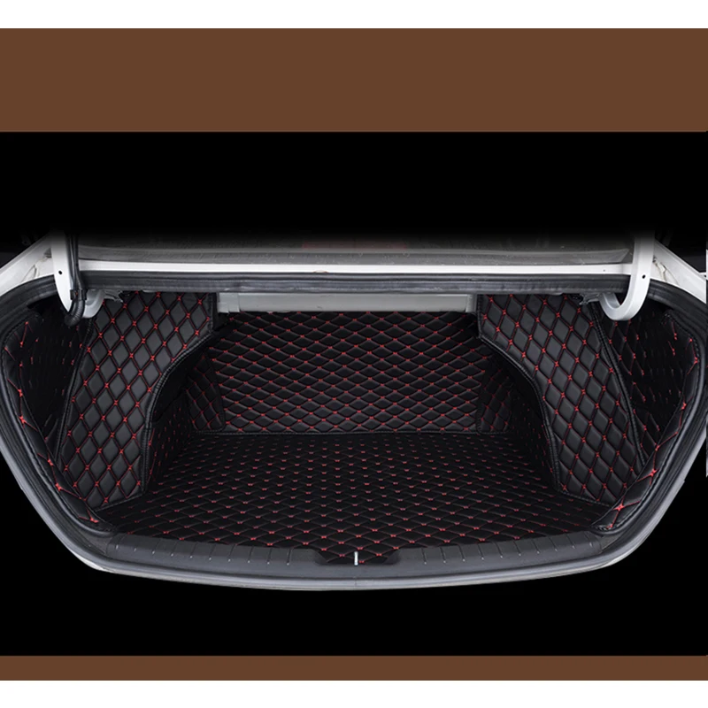 

lsrtw2017 fiber leather car trunk mat for hyundai elantra 2016 2017 2018 2019 2020 hyundai Avante